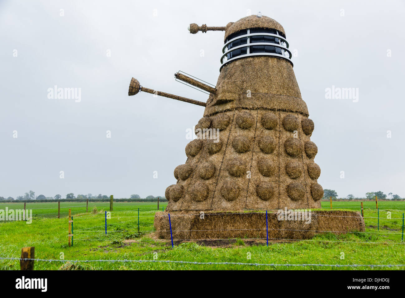 Straw Dalek Stock Photo