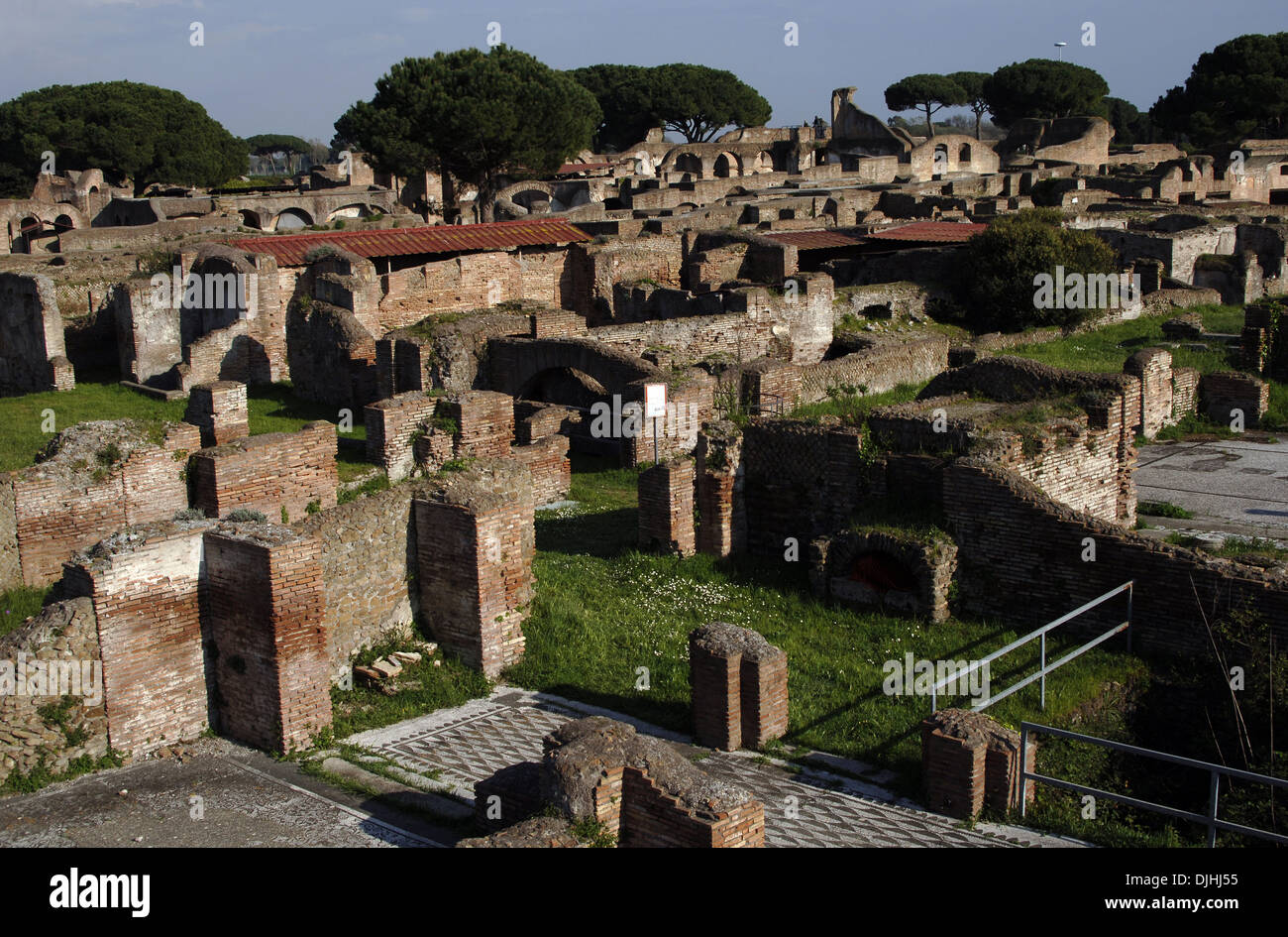 Italy. Ostia Antica. Ruins. Stock Photo
