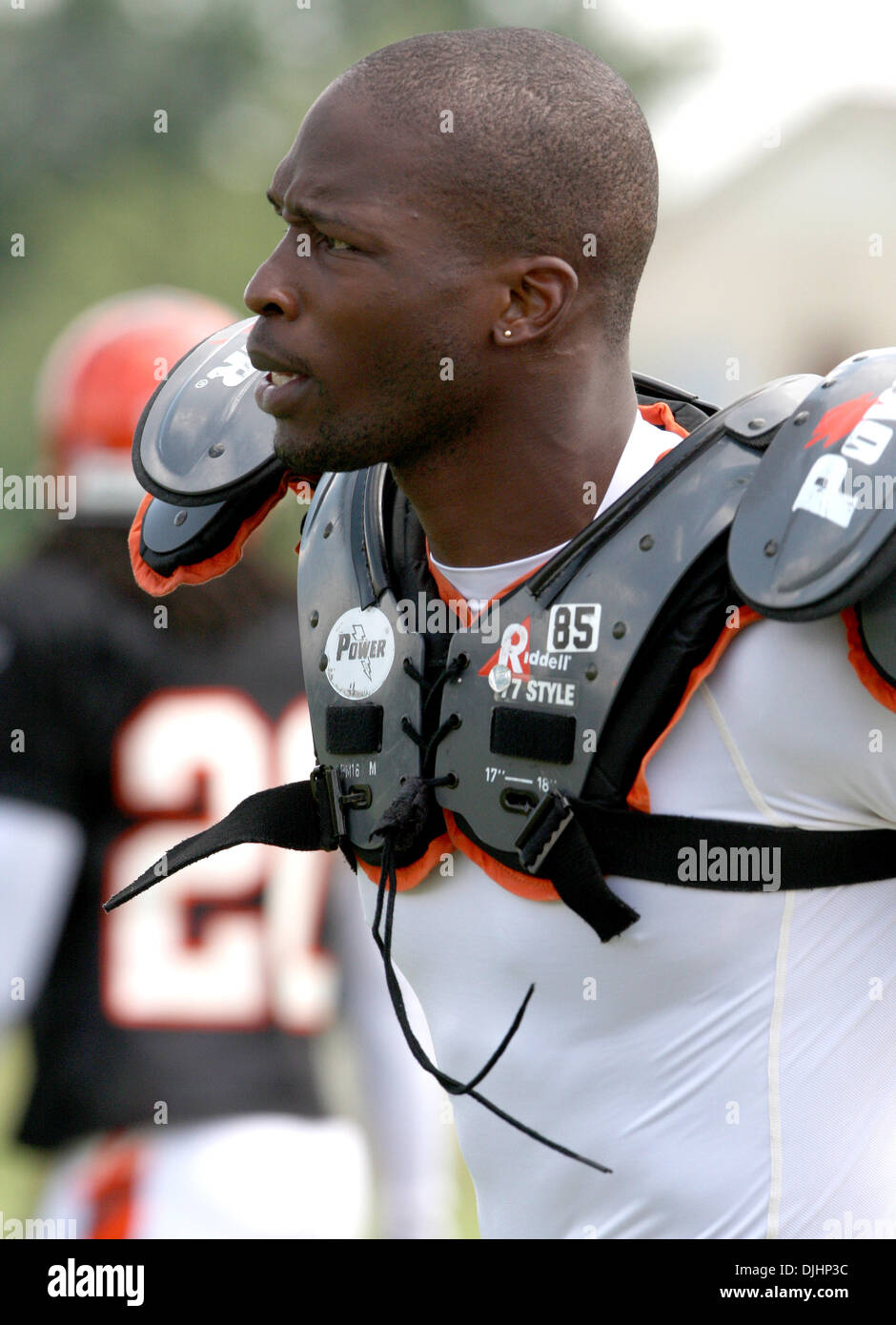 Cincinnati Bengals wide receiver Chad Ochocinco (85) gets a drink during  the Bengals training camp in Georgetown Ky. (Credit Image: © Wayne  Litmer/Southcreek Global/ZUMApress.com Stock Photo - Alamy