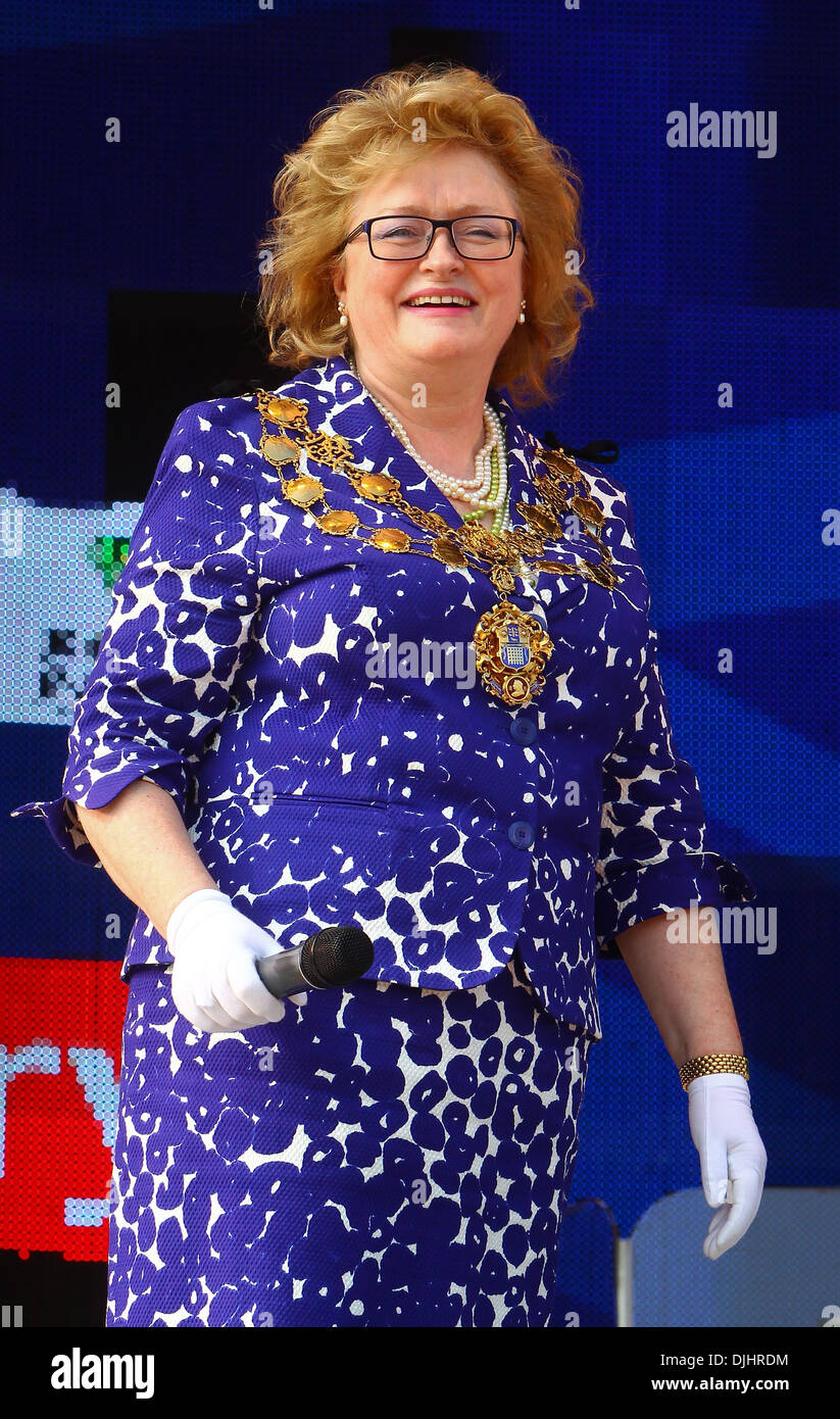 Cllr Angela Harvey of Lord Mayor of Westminster Jubilee Family Festival at Hyde Park London England - 02.06.12 Stock Photo