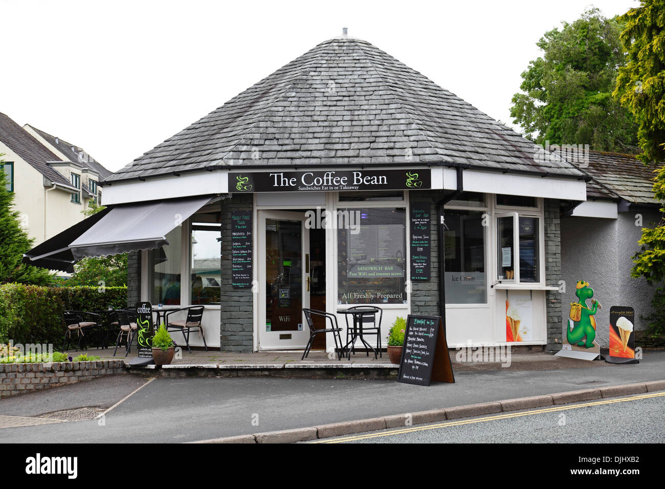 The Coffee Bean café on Lake Road in BownessOnWindermere in the Lake