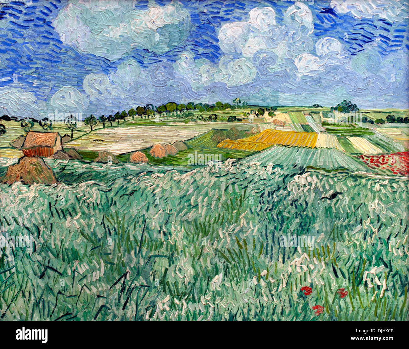 PLAIN NEAR AUVERS (1890) Vincent van Gogh 1853–1890 Dutch Netherlands Stock Photo