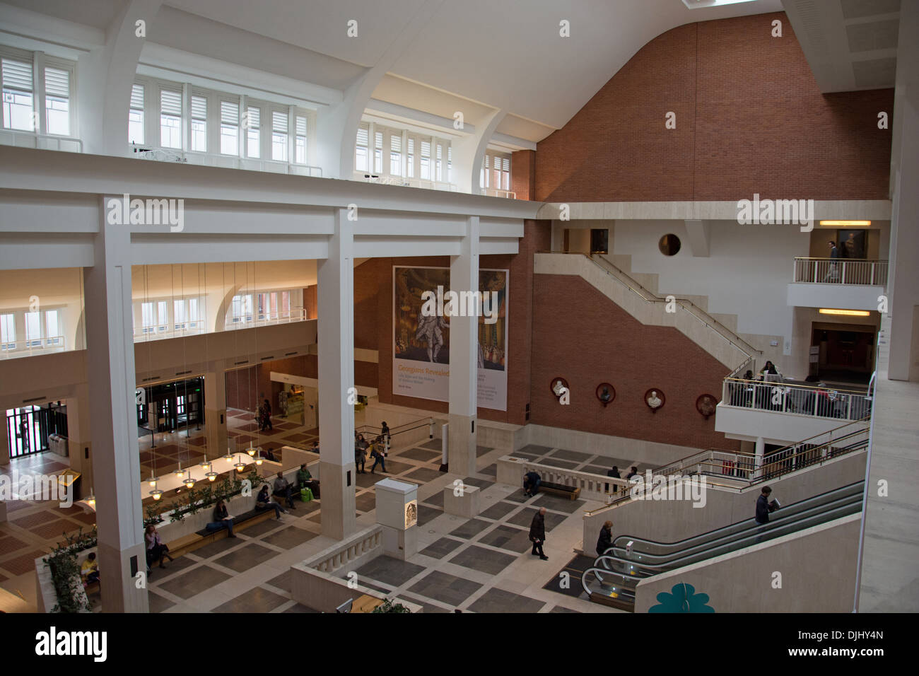 The Lobby Of The British Library Stock Photo