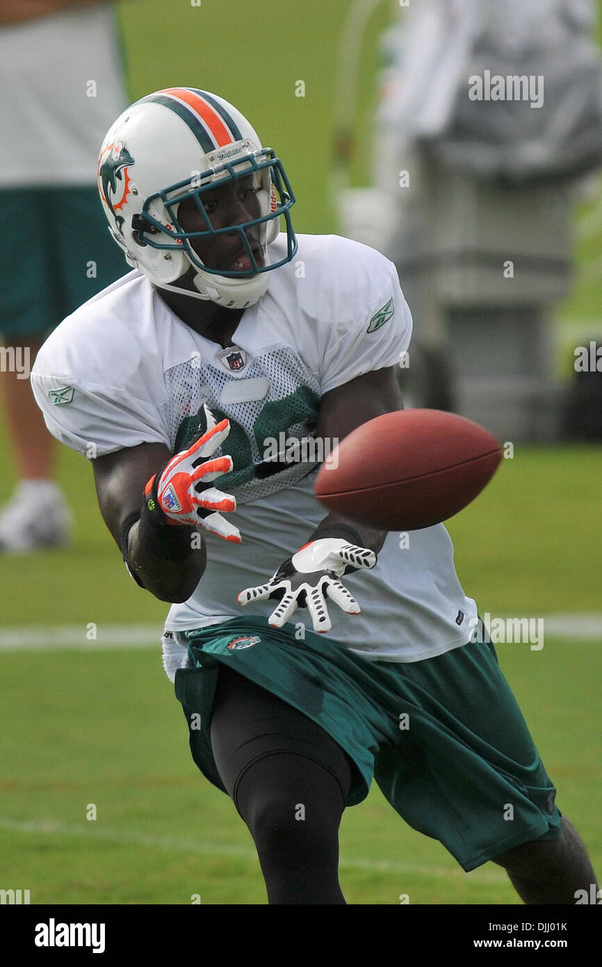 Dolphins WR Brandon Marshall (19) during practice at the team's training  camp in Nova Southeastern University in Davie, Florida. (Credit Image: ©  Ron Hurst/Southcreek Global/ZUMApress.com Stock Photo - Alamy