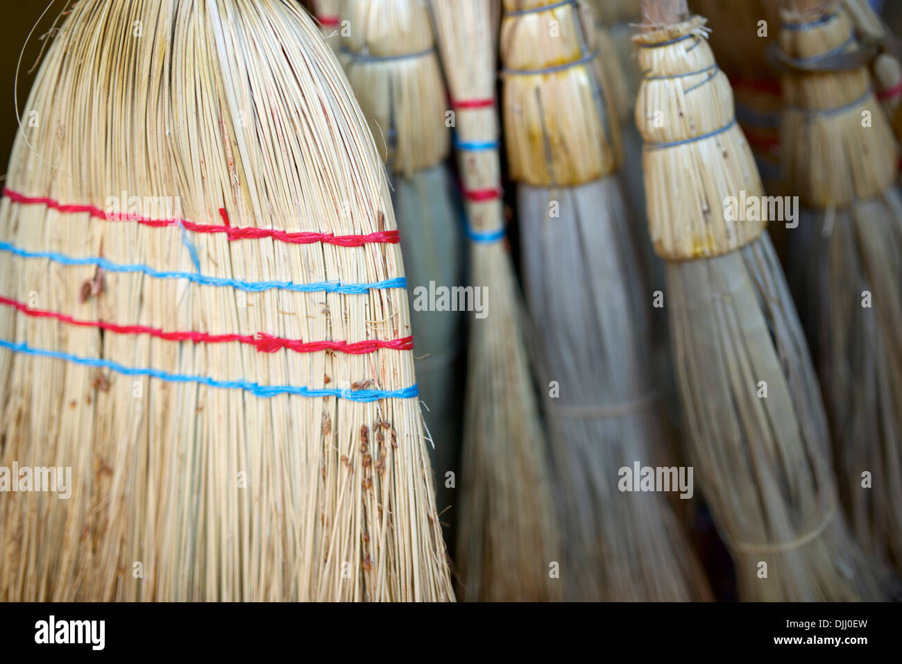 Straw brooms hires stock photography and images Alamy