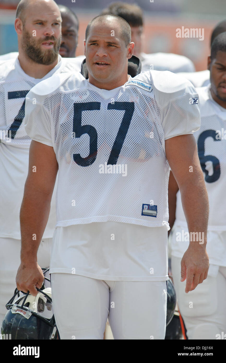 Chicago Bears wide receiver Johnny Knox (13) makes a catch during the Bears  training camp practice at Olivet Nazarene University in Bourbonnais, IL.  (Credit Image: © John Rowland/Southcreek Global/ZUMApress.com Stock Photo 