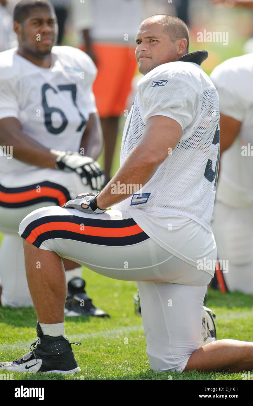 Chicago Bears center Olin Kreutz (57) during the Bears training camp