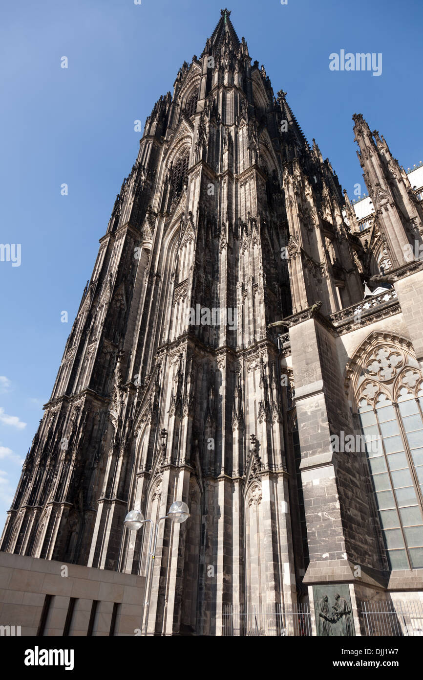 The famous and enormous Cologne Cathedral (Kölner Dom) in Germany. Stock Photo