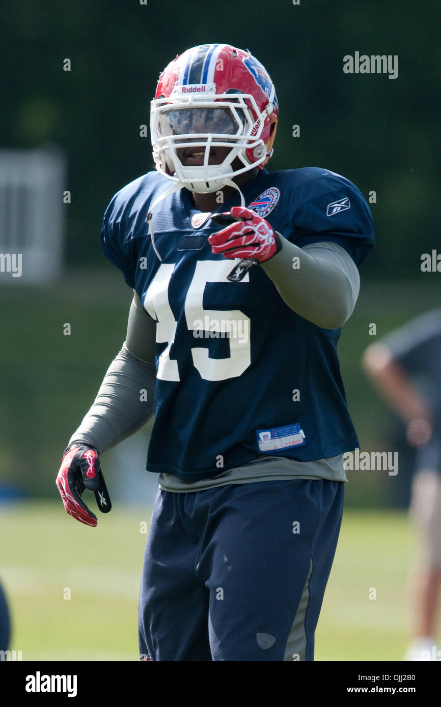 August 6, 2010: Buffalo Bills rookie linebacker ARTHUR MOATS (#45) in  action during a training camp session at Saint John Fisher College in  Pittsford, New York. (Credit Image: © Mark Konezny/Southcreek  Global/ZUMApress.com