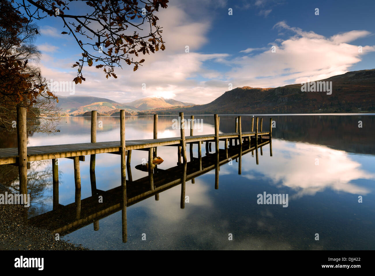Brandlehow Jetty, Derwent Water, Cumbria Stock Photo Alamy