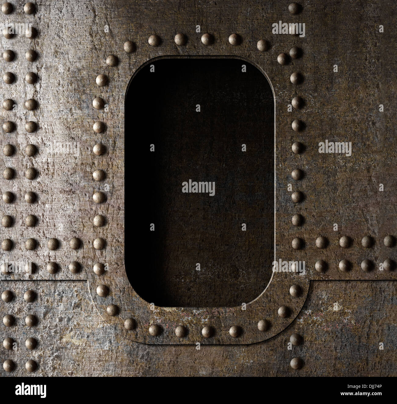 old metal porthole background Stock Photo - Alamy