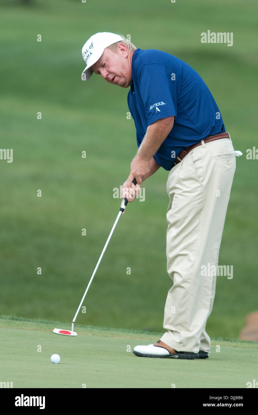 August 8, 2010: Professional golfer BILLY MAYFAIR makes a putt during the  final round of the 2010 Turning Stone Resort Championship played at the  Atunyote Golf Club in Vernon, New York. (Credit