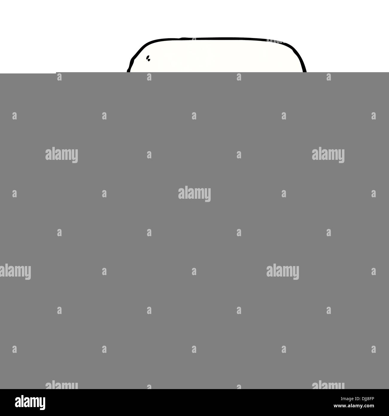 Retro cartoon with texture. Isolated on White. Stock Vector