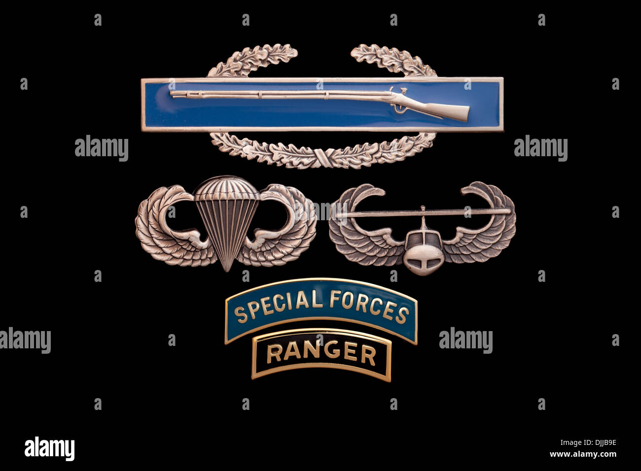 ピンバッジ BASIC JUMP WINGS US Army Combat Infantry Badge CIB Airborne Military 