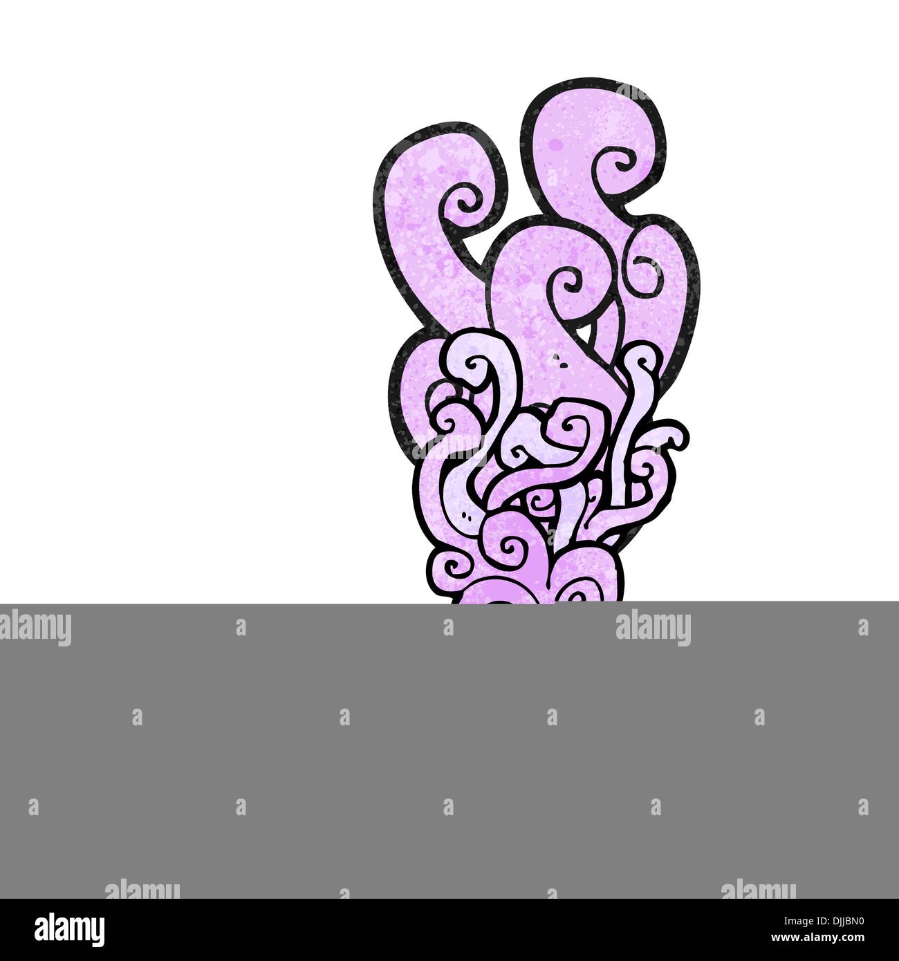 Retro cartoon with texture. Isolated on White. Stock Vector