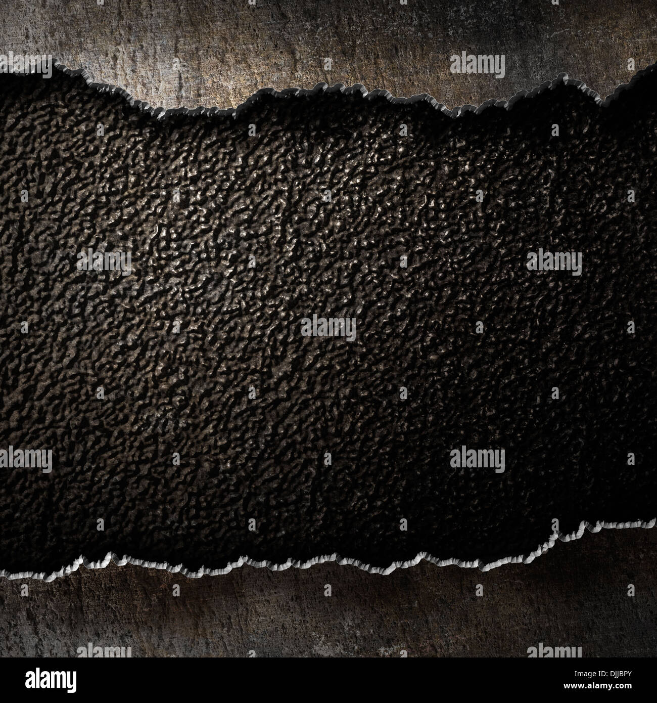 metal background with torn edges Stock Photo