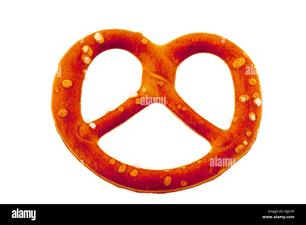 German pretzel isolated over white background Stock Photo