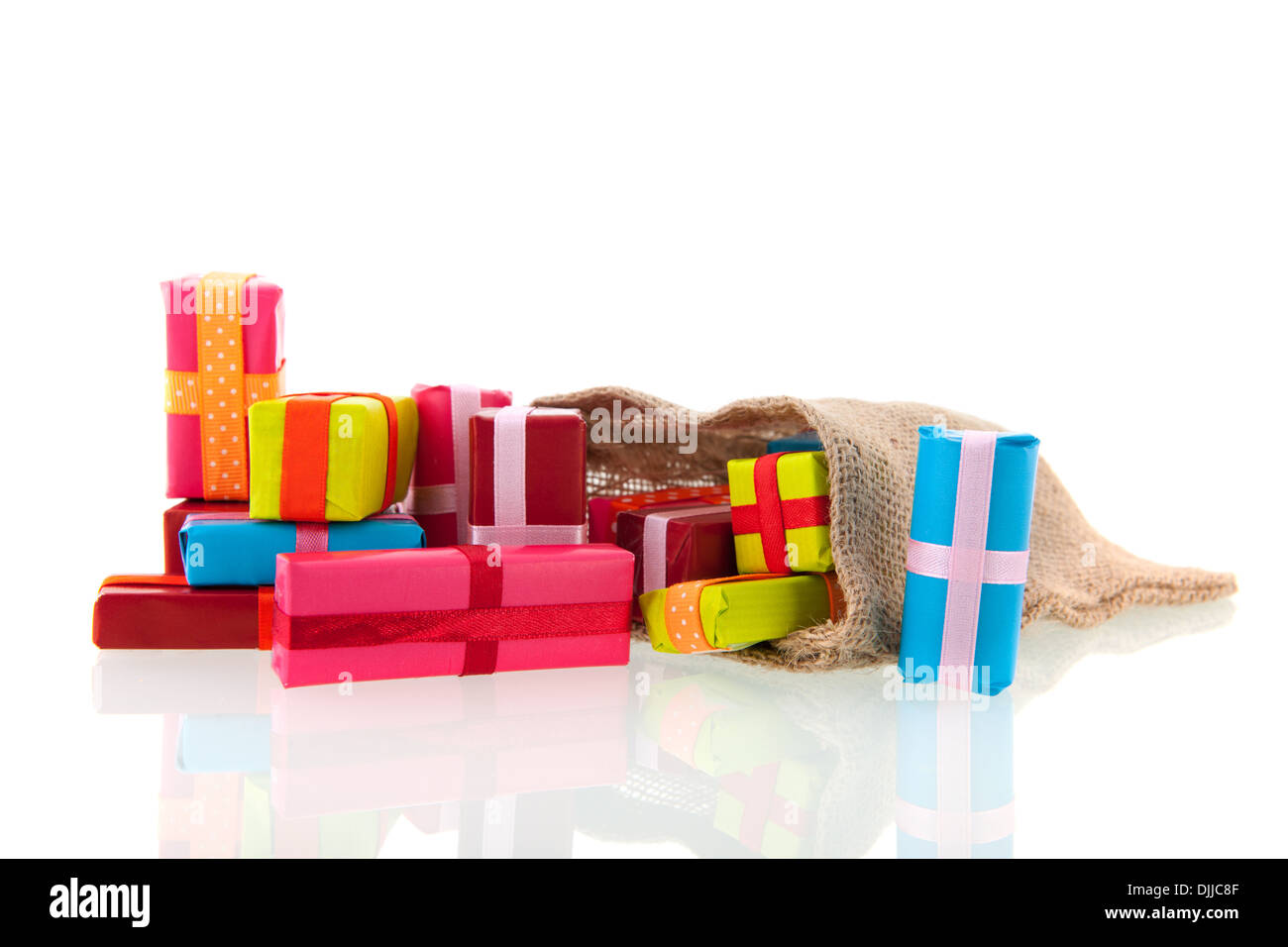 Christmas jute bags hi-res stock photography and images - Alamy