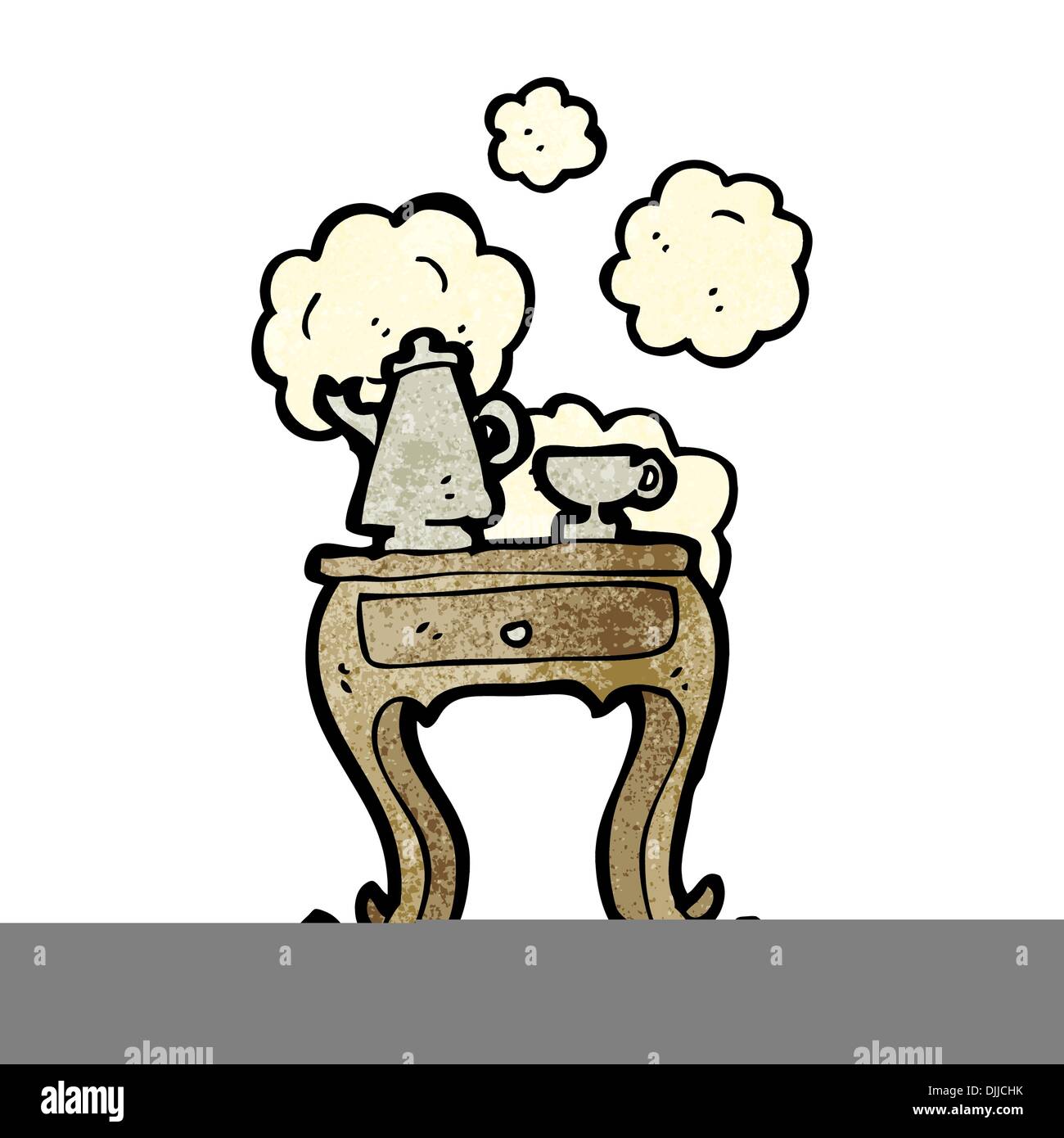 Retro cartoon with texture. Isolated on White. Stock Vector