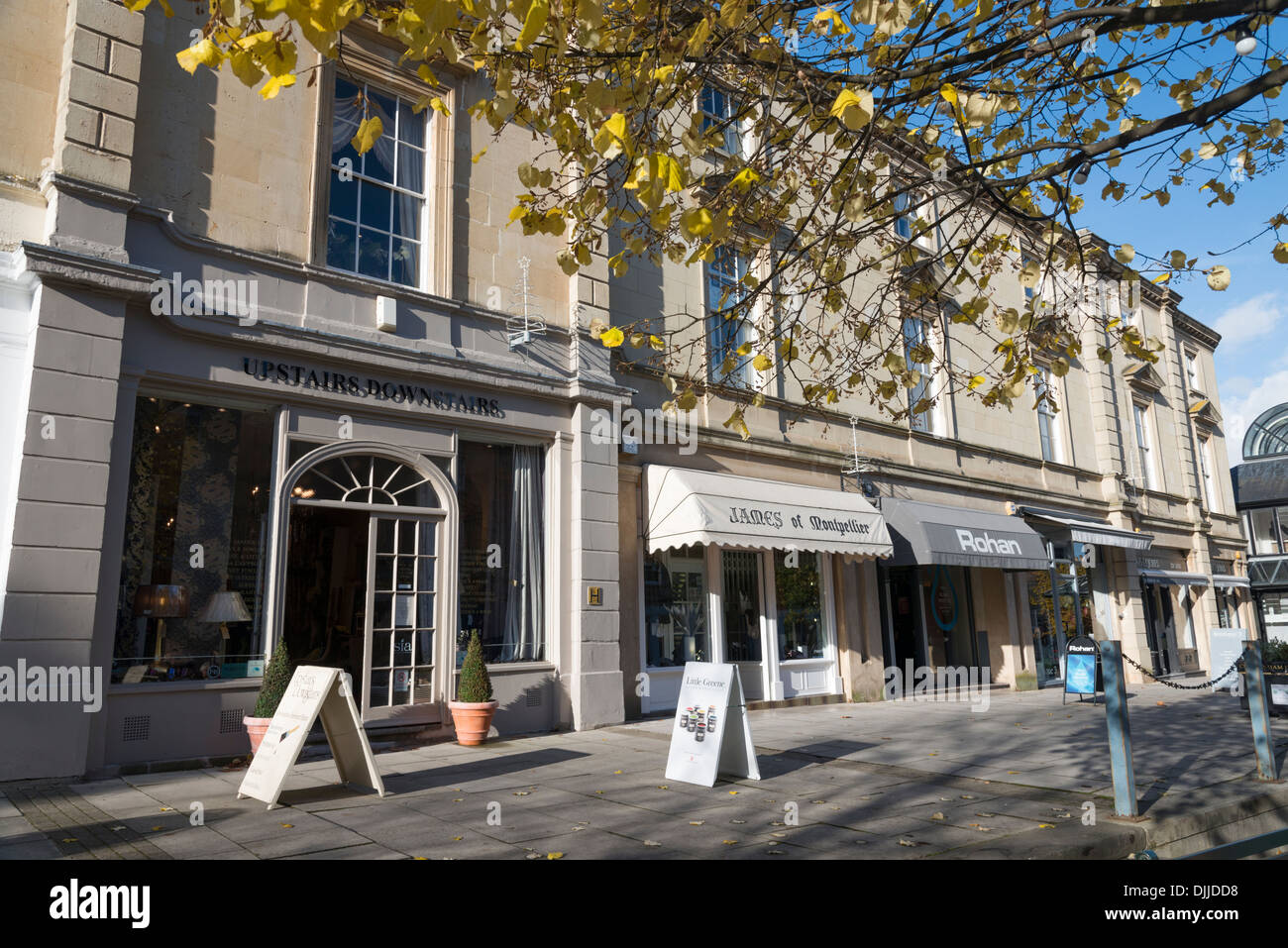 Shops in Montpellier Walk Cheltenham UK Stock Photo Alamy