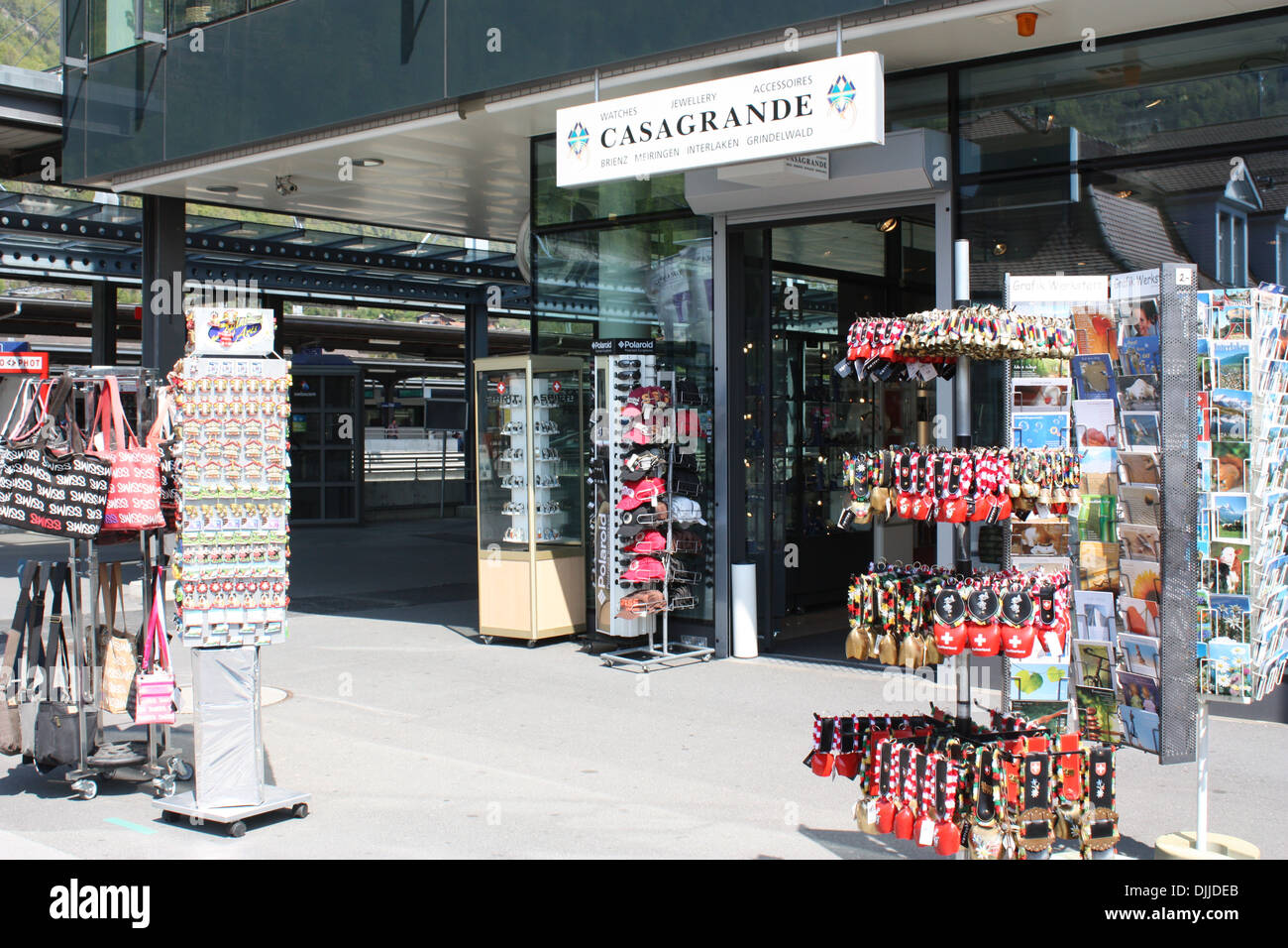 Sovereign gift shop display in Interlaken, Switzerland Stock Photo Alamy