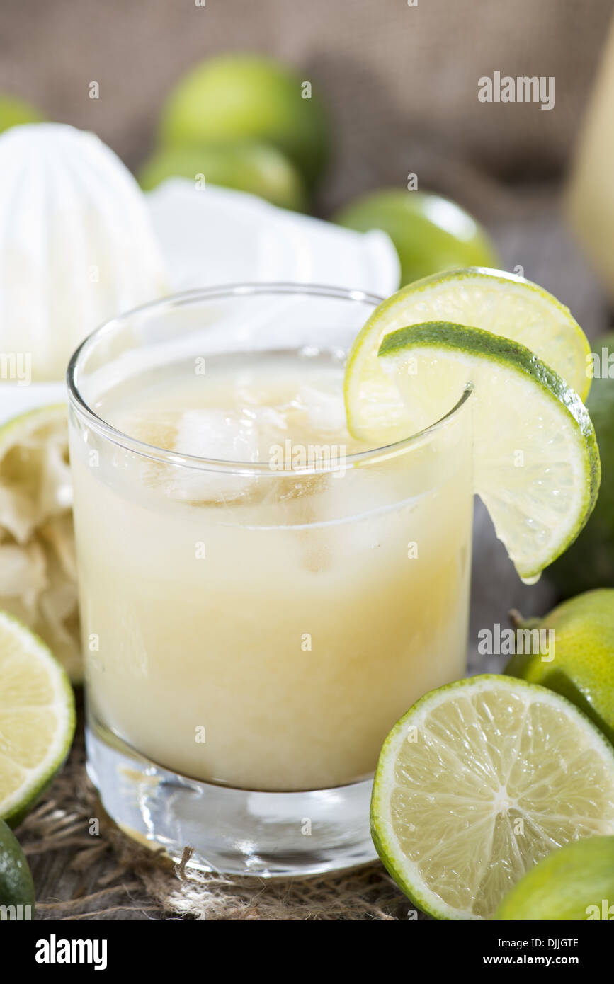 Homemade Lime Juice with fresh fruits Stock Photo Alamy