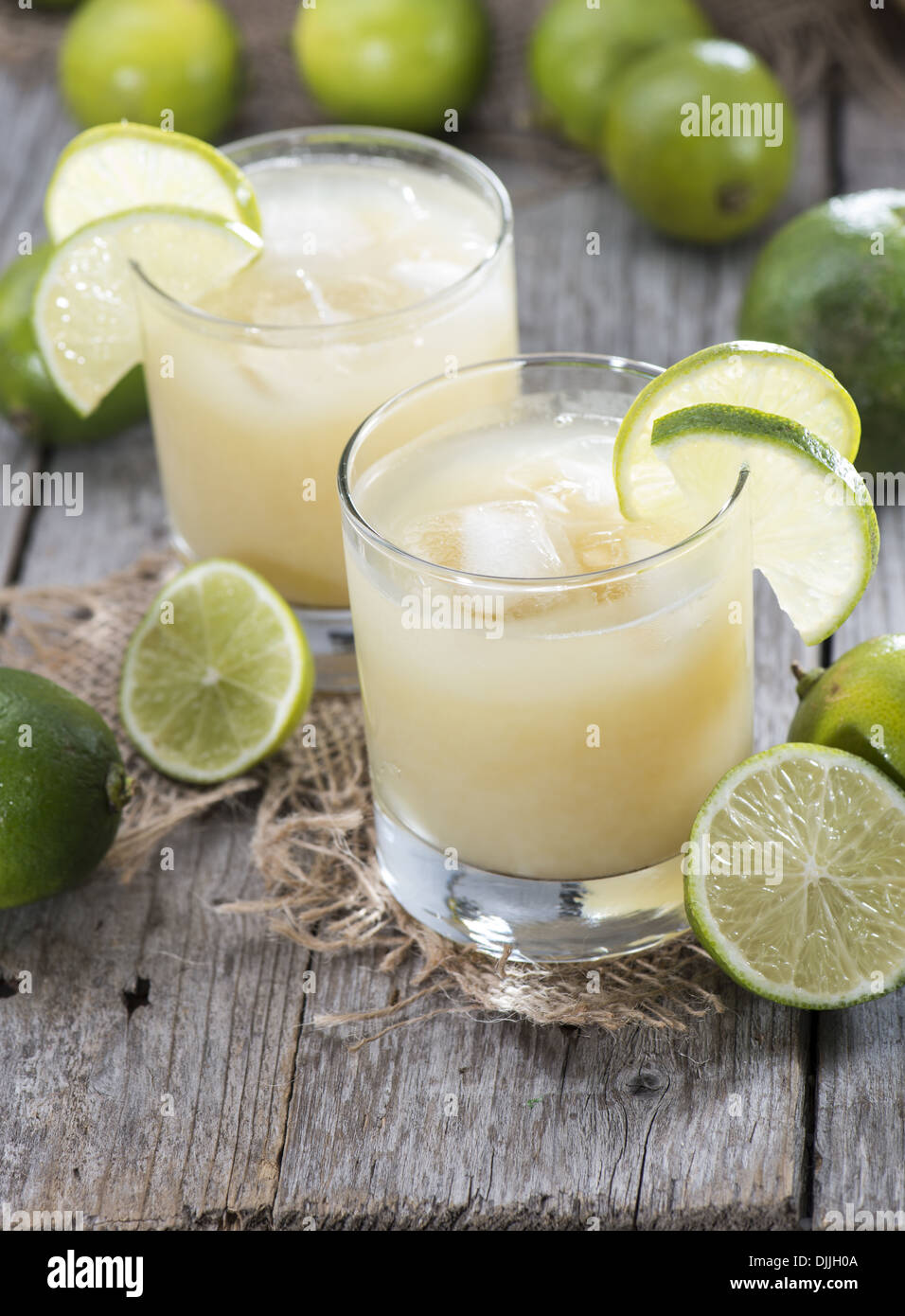 Homemade Lime Juice with fresh fruits Stock Photo Alamy