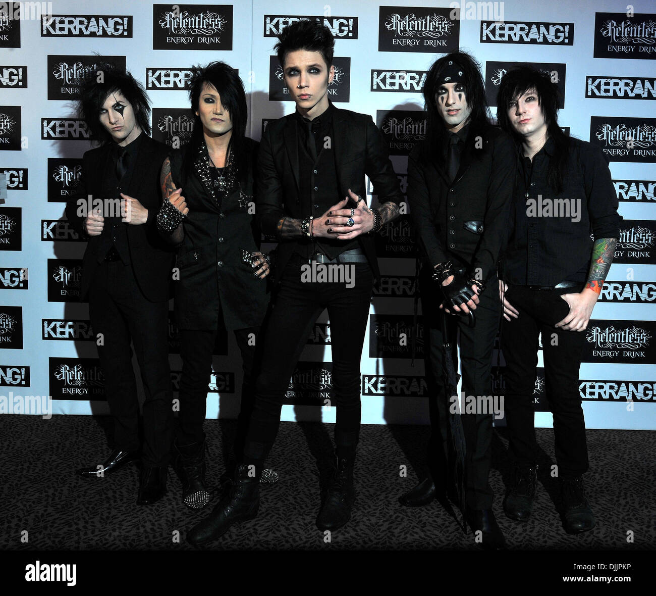 Black Veil Brides Kerrang! Awards held at Brewery Arrivals London