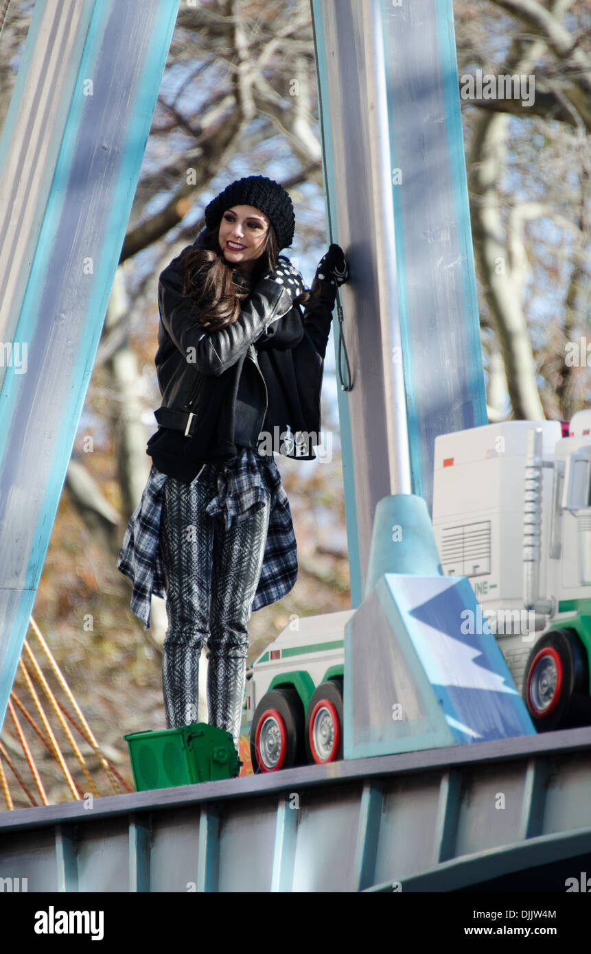NEW YORK, NY, USA, Nov. 28, 2013. Cher Lloyd rides a float in the 87th