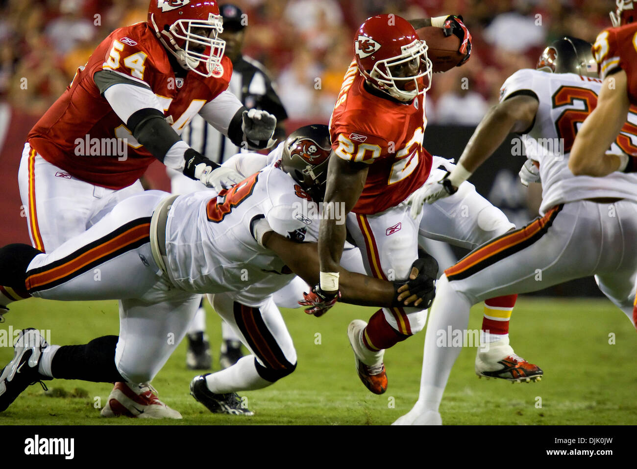 August 26, 2017 - Tampa Bay Buccaneers fullback Austin Johnson (46) before  the game between the Cleveland Browns and the Tampa Bay Buccaneers at  Raymond James Stadium in Tampa, Florida. Del Mecum/CSM