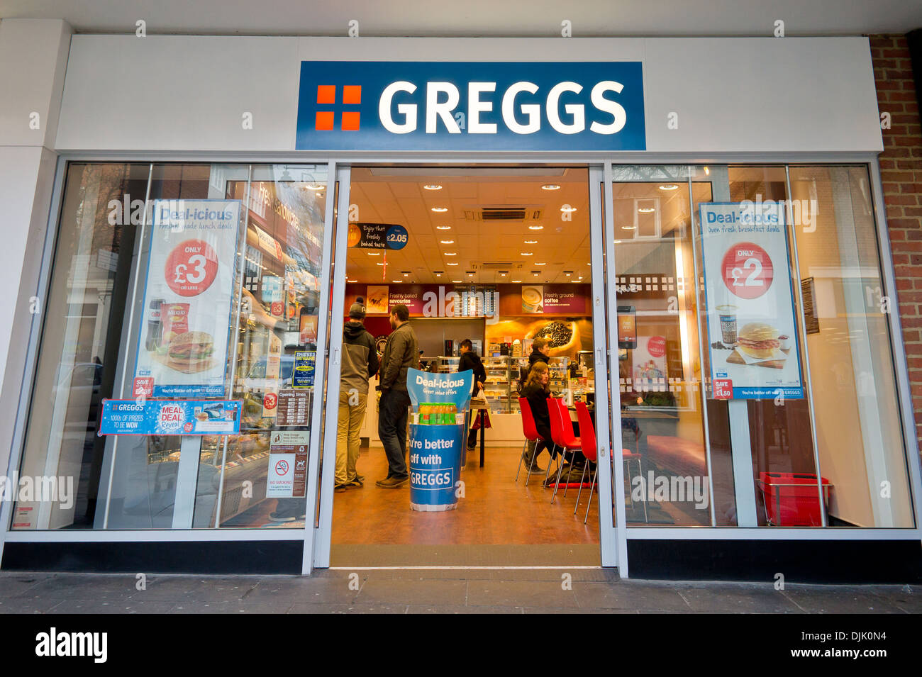 Greggs Pie Cakes and Pastries Shop Stock Photo Alamy