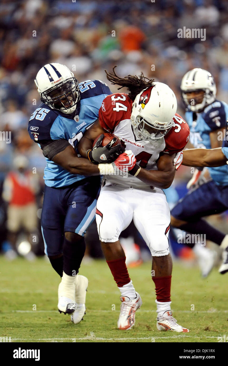 Tennessee Titans linebacker Joe Jones (42) returns an interception during  their game Saturday, Aug. 20, 2022, in Nashville, Tenn. (AP Photo/Wade  Payne Stock Photo - Alamy