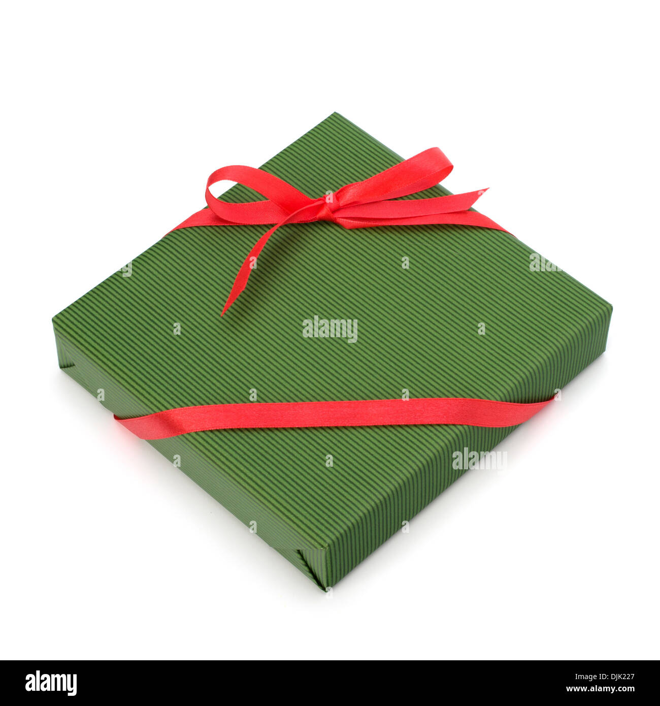 festive gift box isolated on white background Stock Photo - Alamy