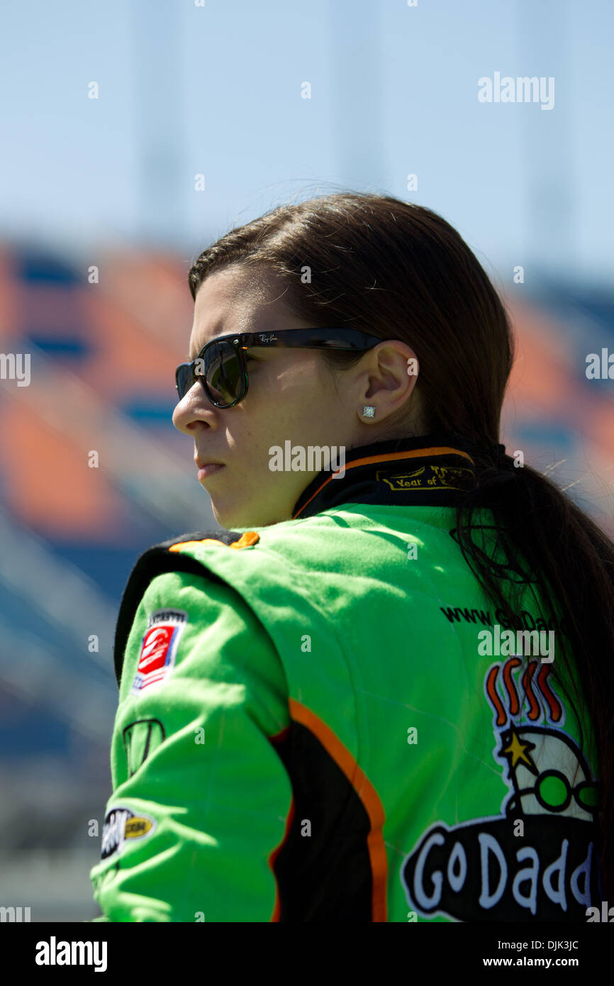 Aug. 27, 2010 - Joliet, Illinois, United States of America - Danica Patrick on pit lane before the start of the  Friday practice session of the IZOD IndyCar Peak Antifreeze & Motor Oil Indy 300 at Chicagoland Speedway in Joliet, IL. (Credit Image: © Geoffrey Siehr/Southcreek Global/ZUMApress.com) Stock Photo