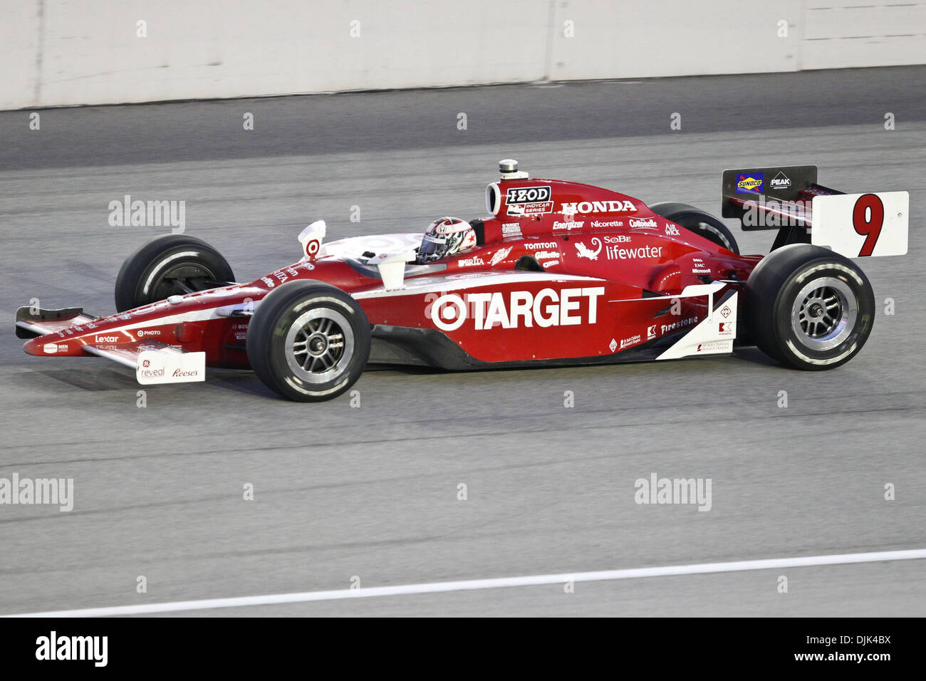 Aug. 28, 2010 - Joliet, Illinois, United States of America - Scott Dixon (9) during the IZOD IndyCar Peak Antifreeze & Motor Oil Indy 300 at Chicagoland Speedway. (Credit Image: © Geoffrey Siehr/Southcreek Global/ZUMApress.com) Stock Photo