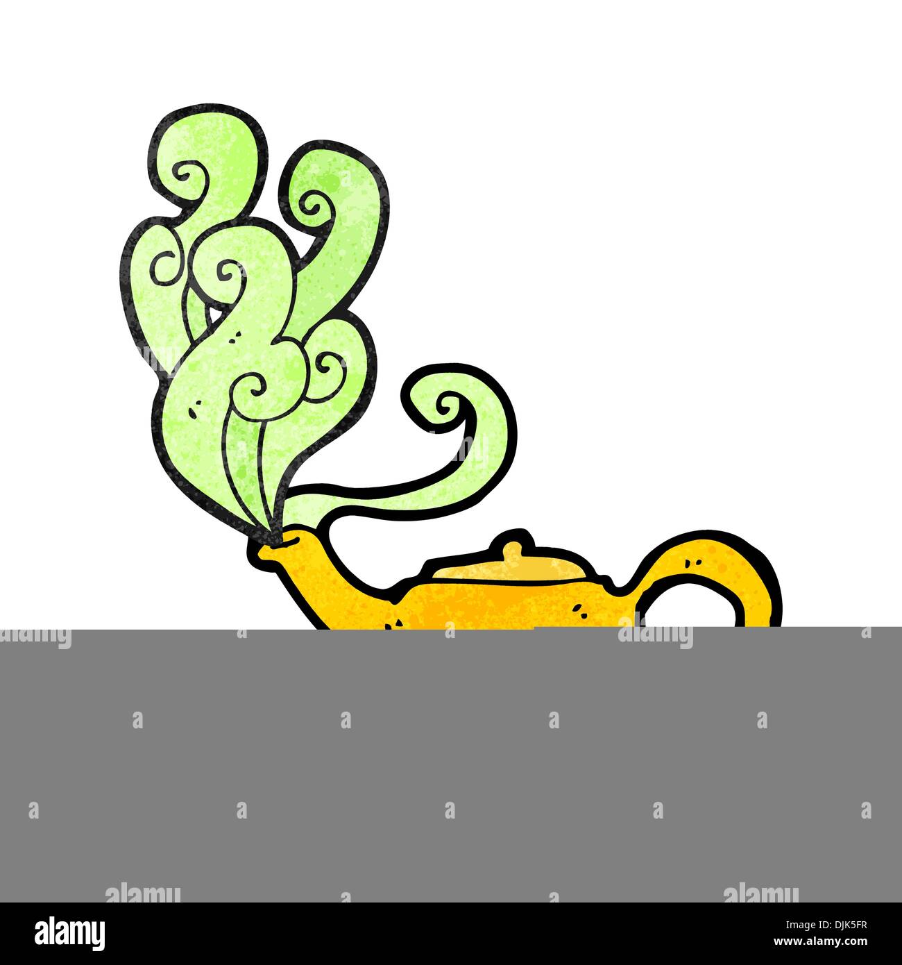 Retro cartoon with texture. Isolated on White. Stock Vector