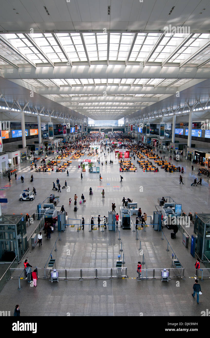 Shanghai Hongqiao Railway Station in Minhang District largest railway station in Asia Stock