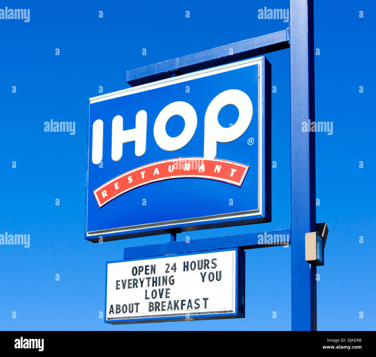 IHOP restaurant sign, Central Florida, USA Stock Photo