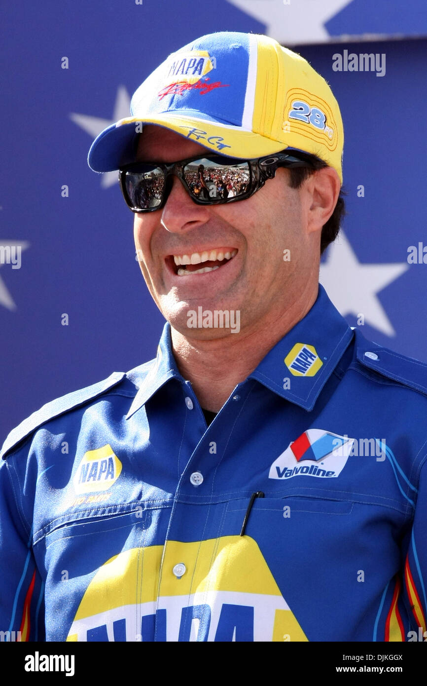 Sept. 6, 2010 - Indianapolis, Indiana, United States of America - 06 September 2010: Ron Capps smiles during driver introductions. The Mac Tools U.S. Nationals were held at O'Reilly Raceway Park in Indianapolis, Indiana. (Credit Image: © Alan Ashley/Southcreek Global/ZUMApress.com) Stock Photo