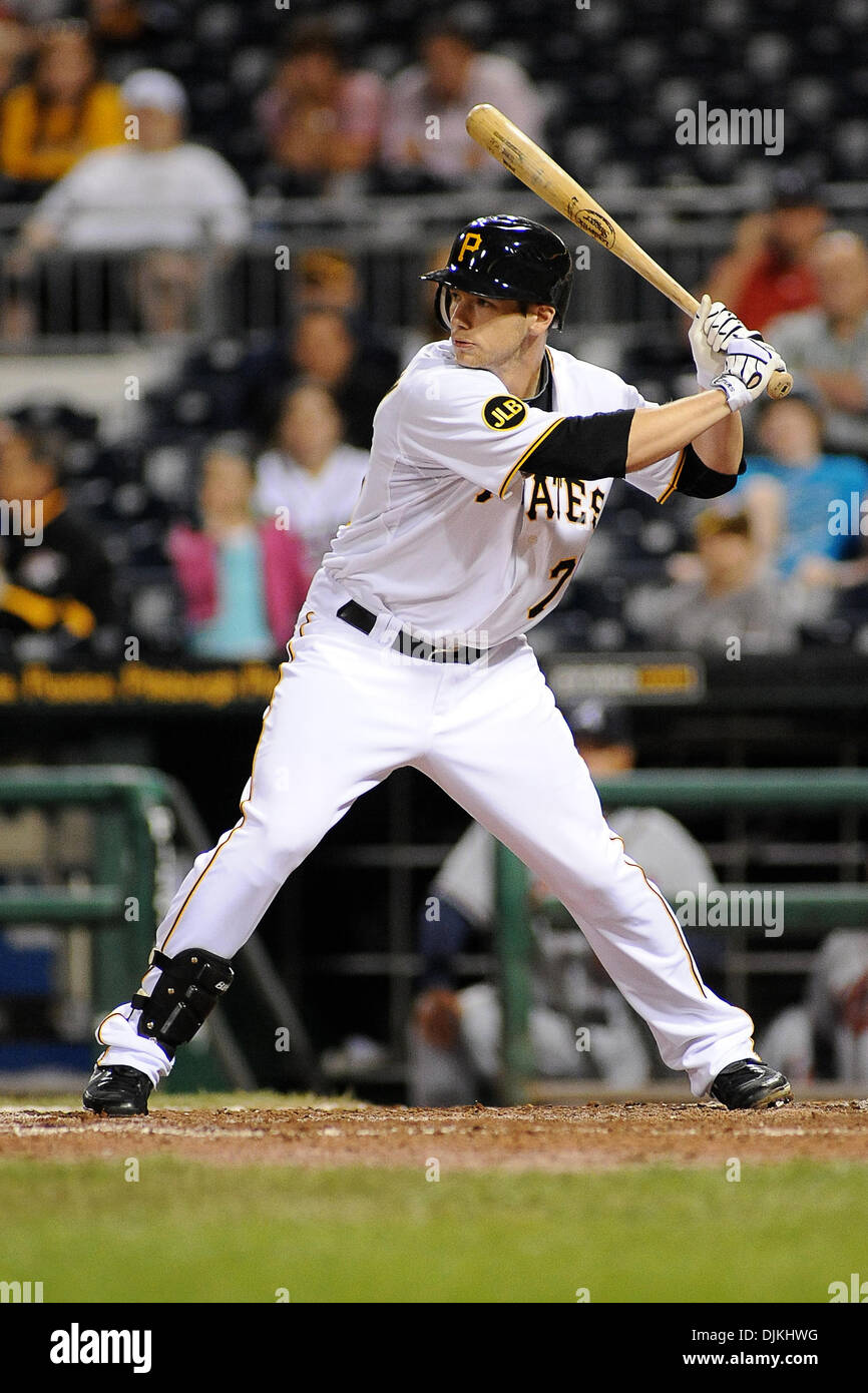 Sept. 8, 2010 - Pittsburgh, PENNSYLVANNIA, United States of America - Pittsburgh Pirates' outfielder ALEX PRESLEY (75) at bat in the seventh inning as the Pirates take on the Braves at PNC Park in Pittsburgh, PA..PRESLEY was one of several players the Pirates called up from the Indianapolis Indians on September 7th...Atlanta Braves defeat the Pittsburgh Pirates, 9-3  (Credit Image: Stock Photo