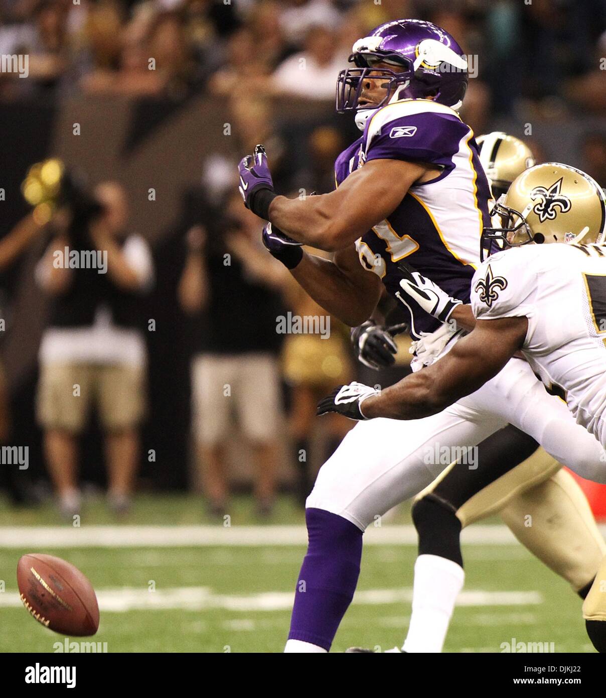 Visanthe shiancoe minnesota vikings hires stock photography and images