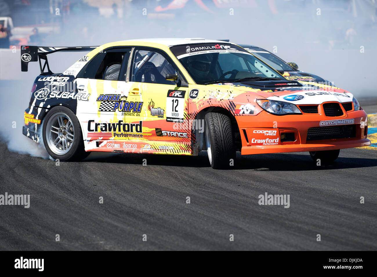 Sept 10 10 Sonoma California United States Of America Stephan Verdier In The Verdier Racing Cooper Tire Subaru Sti During The Formula Drift Event Point Of Impact At Infineon Raceway Credit