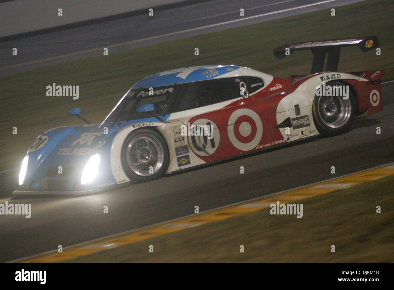 The No. 01 BMW Riley races through the infield section during the Rolex ...