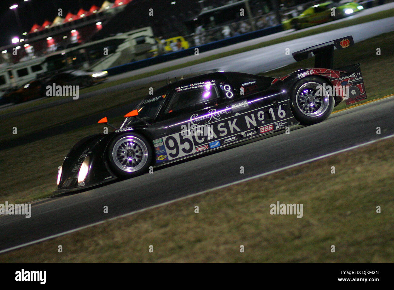 The No. 95 BMW Riley races through the infield section during the Rolex ...