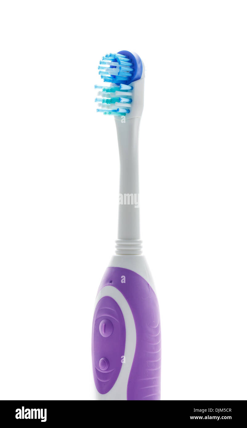 Electric toothbrush isolated on a white background Stock Photo