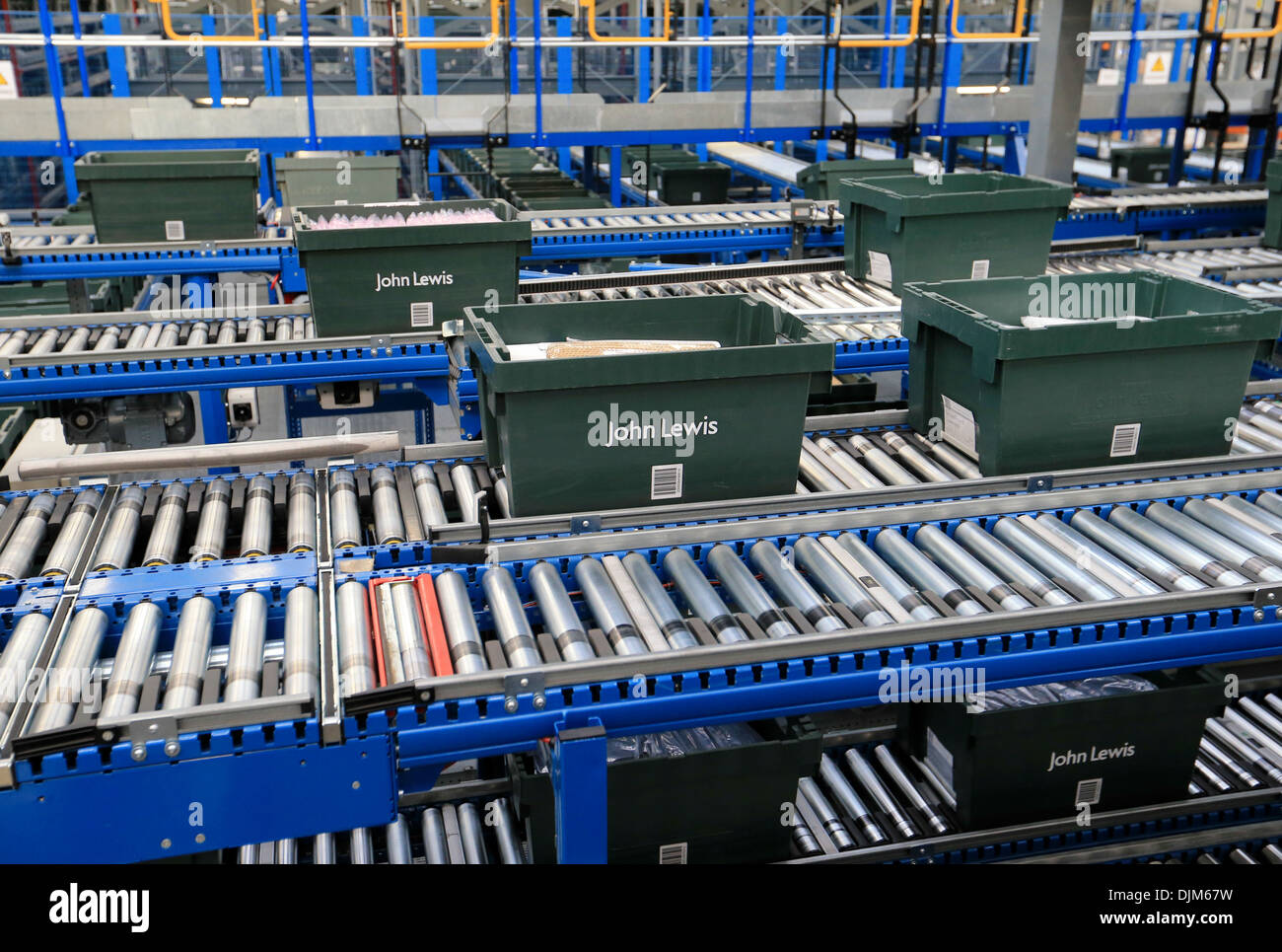 John Lewis distribution centre Milton Keynes December 2013 Stock Photo