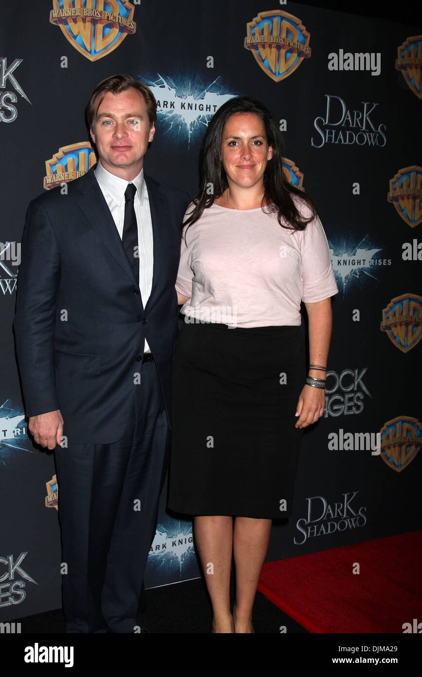 Christopher Nolan and Emma Thomas Warner Brothers pictures at 2012 ...