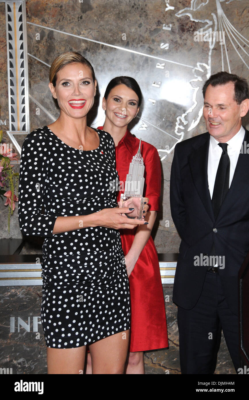 Heidi Klum illuminates Empire State Building to shine a light on fight