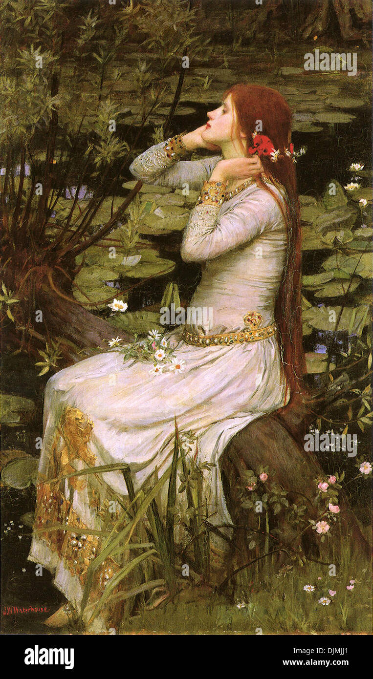 Ophelia by John William Waterhouse Stock Photo