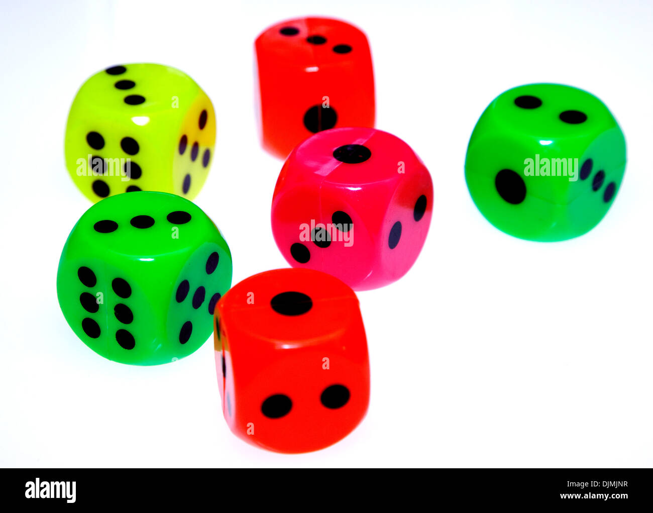 Rolling dice, London Stock Photo Alamy